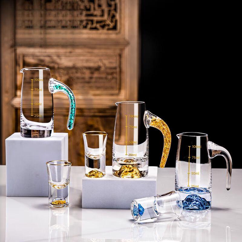 High-End Chinese Crystal Liquor Glass Set