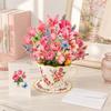 with Envelope & Message Note Butterfly Greeting Cards Flower Bouquet Card  for Mom & Her