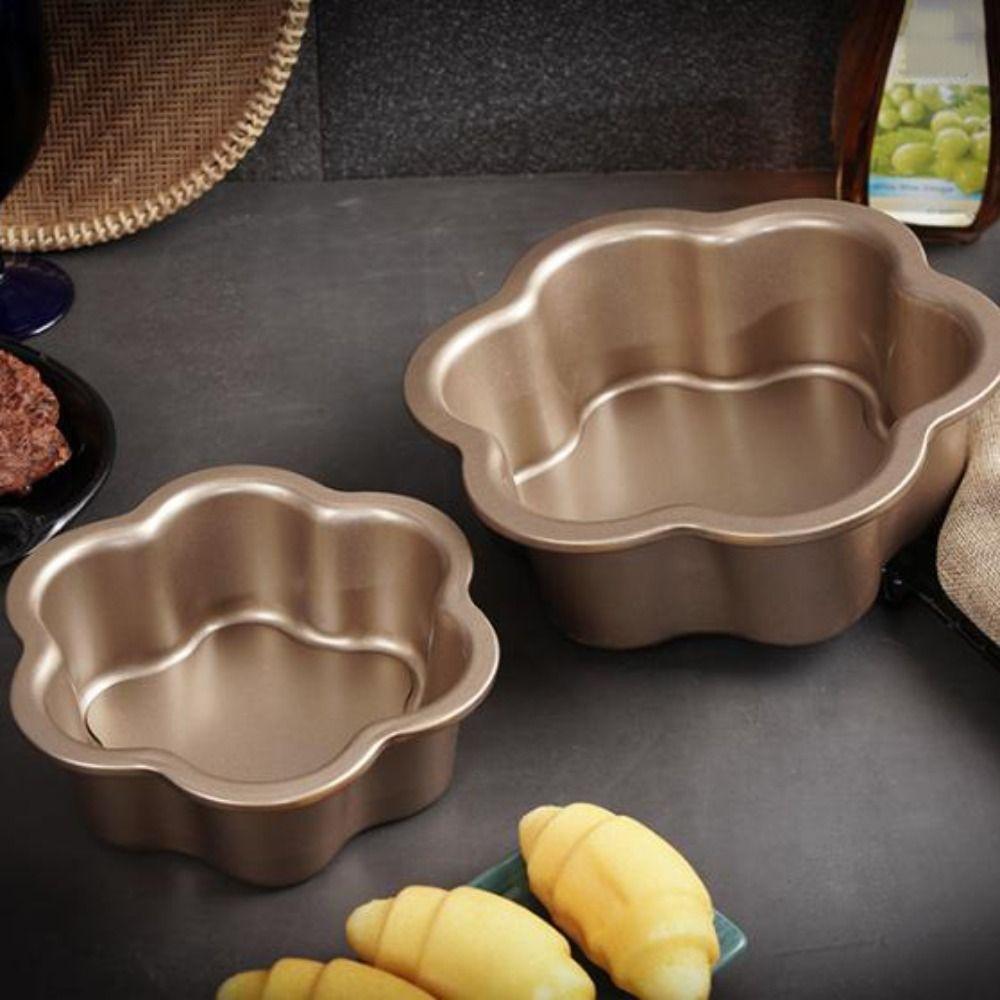 6/8inch Floral Shape Cake Pan Anti-rust Carbon Steel Bread Mold Durable Sponge Cake Mold  Household