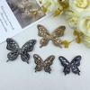 Korean-Style 3D Rhinestone Butterfly Hair Clip & Brooch Ornament