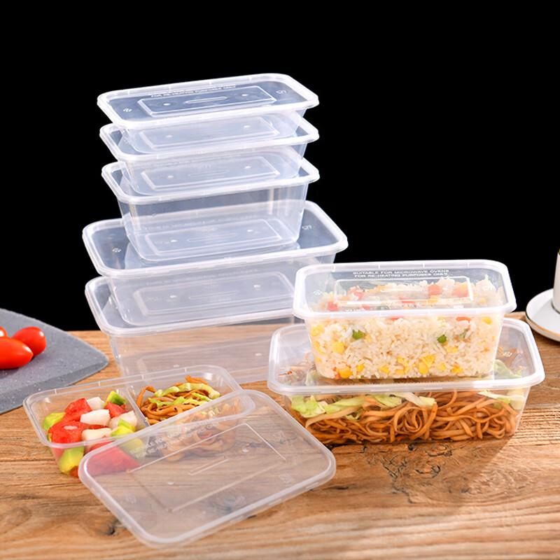 Disposable Square Takeout Food Containers (300 Sets)
