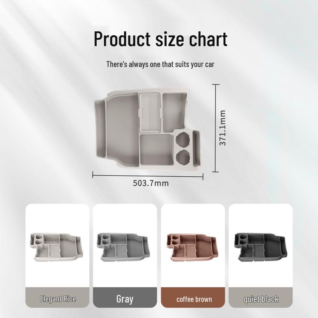 Silicone Organizer for Toyota Sienna Center Console Storage