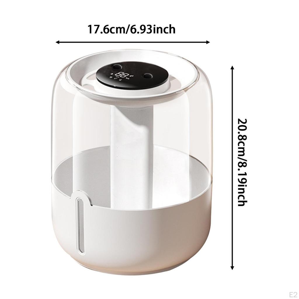 6.8L Water Tank Humidifier with Night Light for Bedroom And Living Space