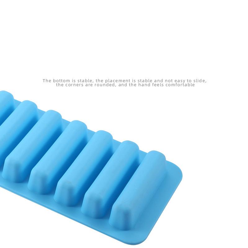 1PC Silicone Ice Bar Mold Bread Biscuit Mafen Cup Cake Mold Kitchen Baking Tray High-temperature Baking Tool