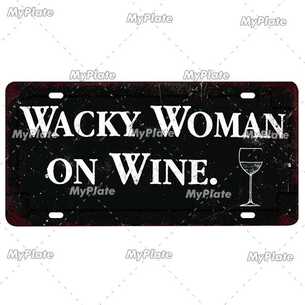 Vintage Wine & Coffee Metal Tin Sign - 15x30cm Plate, Man Cave Bar Wall Decor, Home Art Poster, 1pc