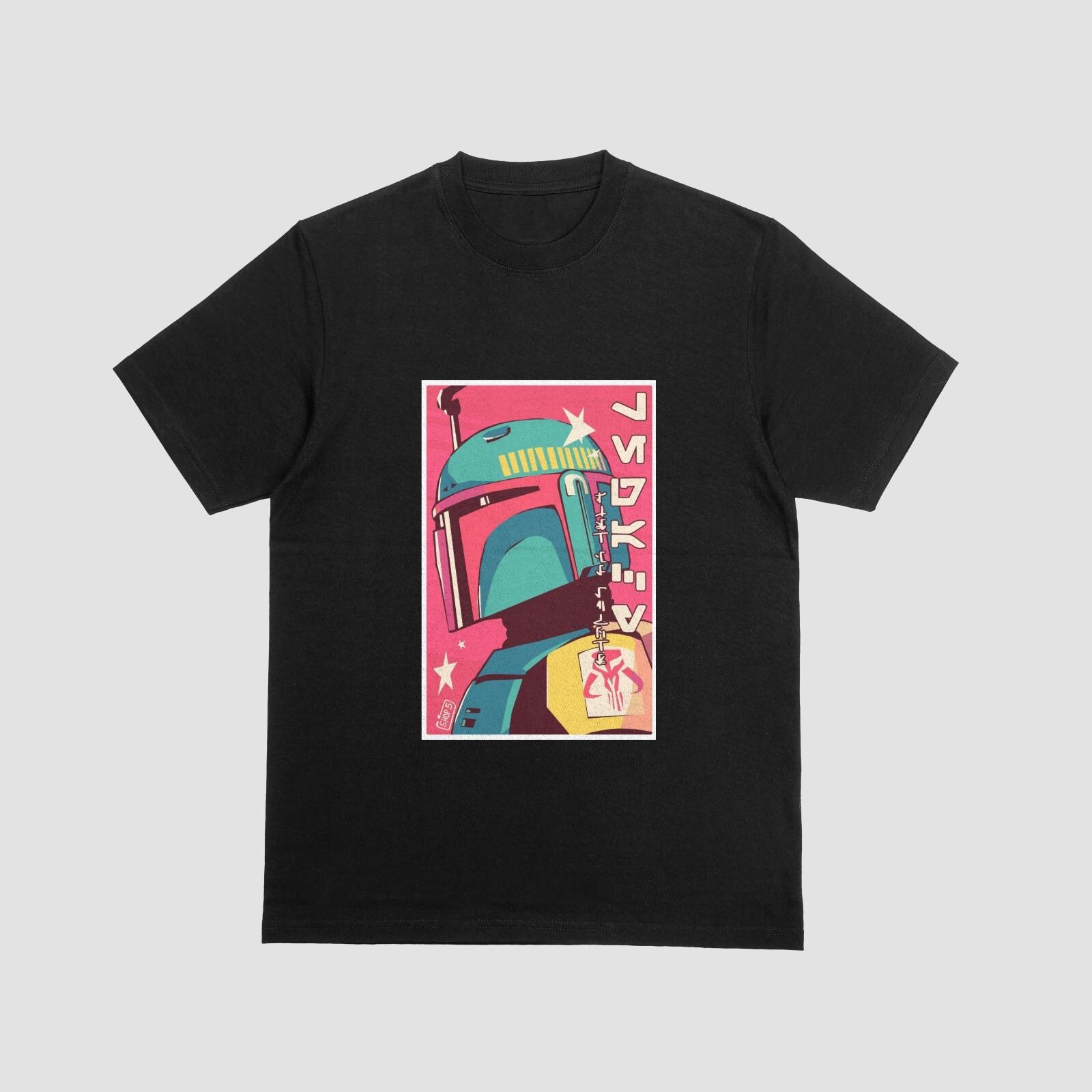 Boba Fett Anime Tshirt Star Wars Mandalorian Luke Skywalker Darth Vader Yoda 019 S разноцветный