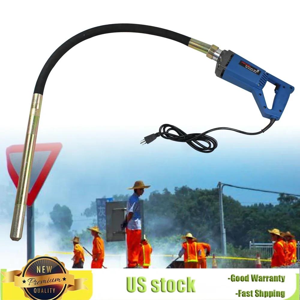 High-Performance Electric Concrete Vibrator, Handheld Long Shaft Vibrating Tool Durable & Easy To Use for Construction Projects