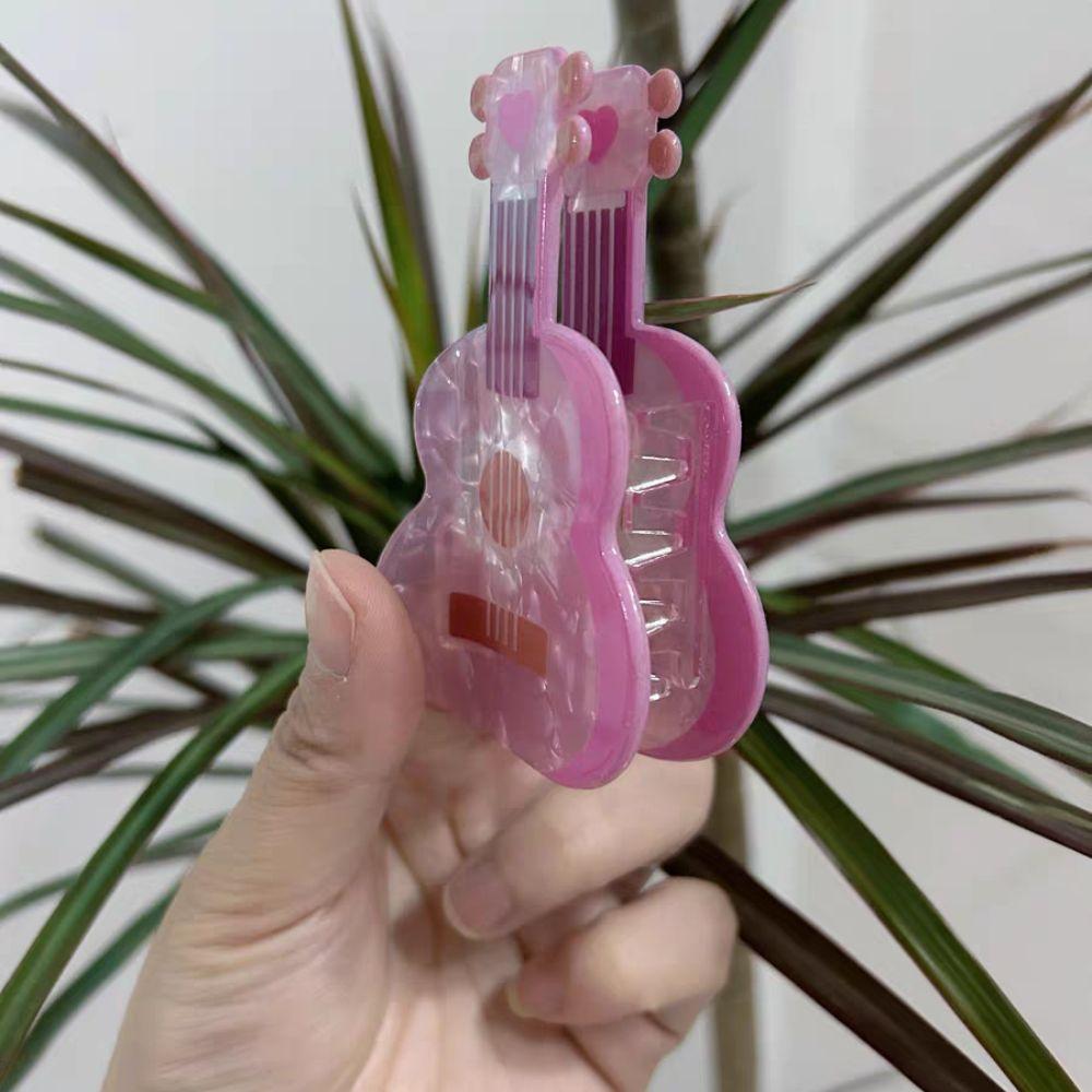 Guitar Cartoon Animal Shark Clip Acrylic Cute Hair Claw Personalized Creative Hair Claw  Daily