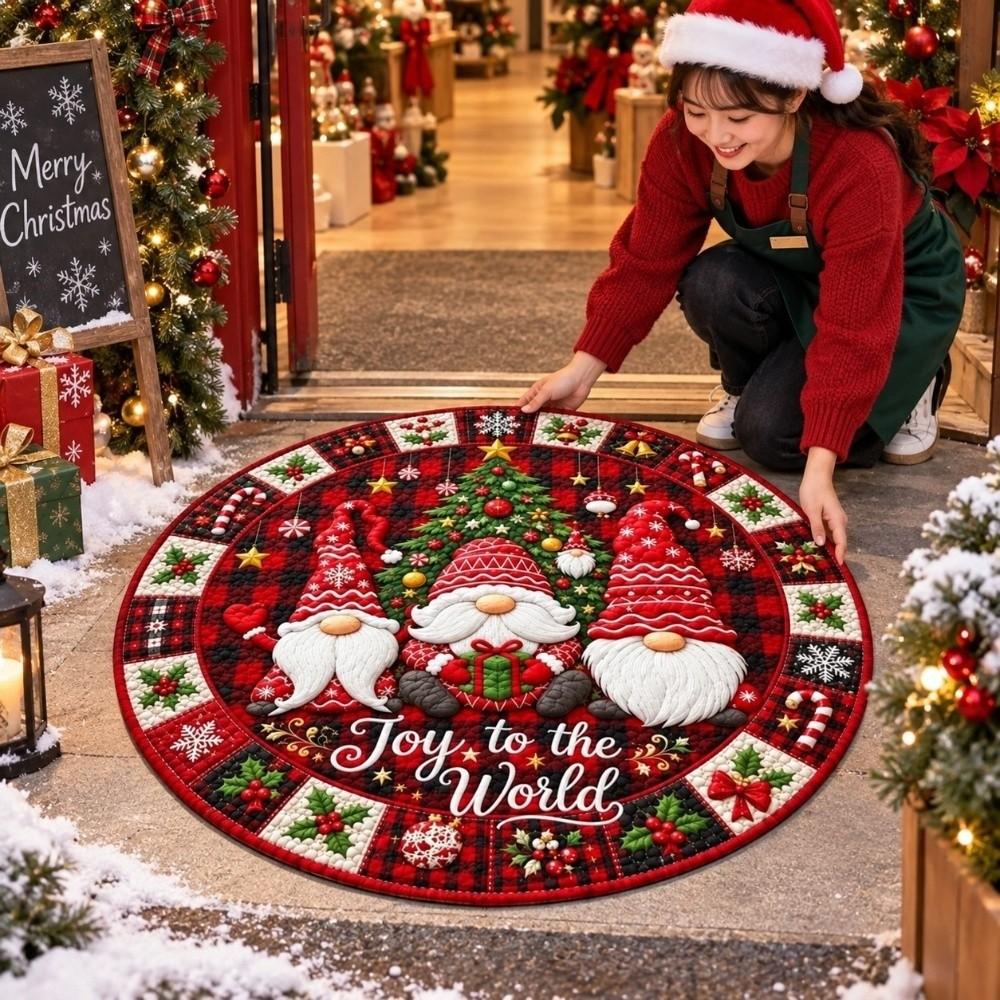 Stain Resistant 3D Illusion Rug Wear Resistant Festive Area Mat Indoor Entrance