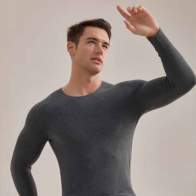 Hengyuanxiang Couple's Round Neck Thermal Underwear Set