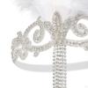 Čelenka Flapper Headpiece 1920S 20S Téma Headwrap Dress up Feather Drahostone