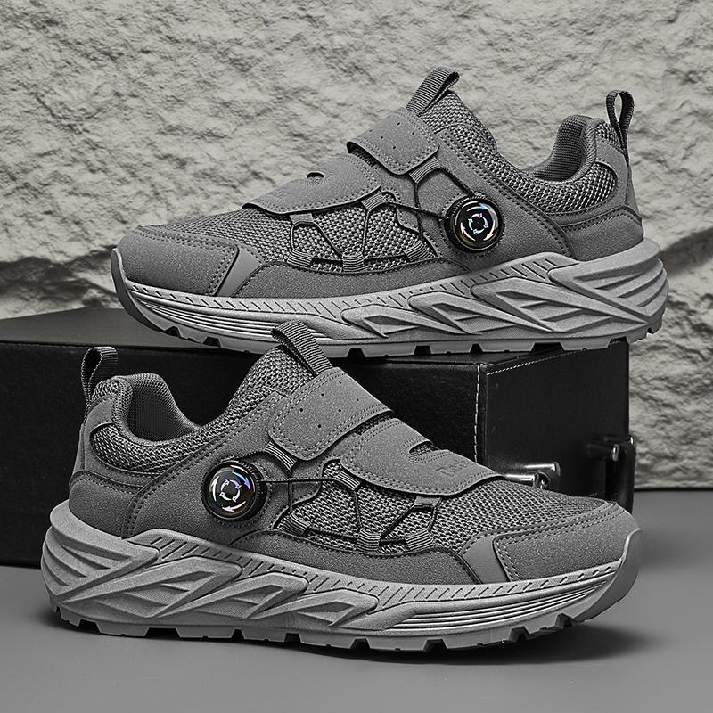 

2026 New Mesh Breathable Running and Hiking Shoes, Fashionable Low-top Thick-soled Work Shoes, Trendy Casual Sports Shoes 39 серый