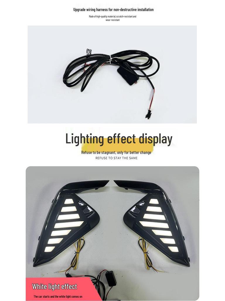 Compatible with 20 Jianghu Jiachen A5 and Sihao A5 models: Sequential LED Daytime Running Lights and Warning Turn Signals.
