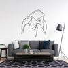 Minimalist Woman Line Art Metal Wall Decor Home Decoration