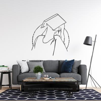Minimalist Woman Line Art Metal Wall Decor Home Decoration