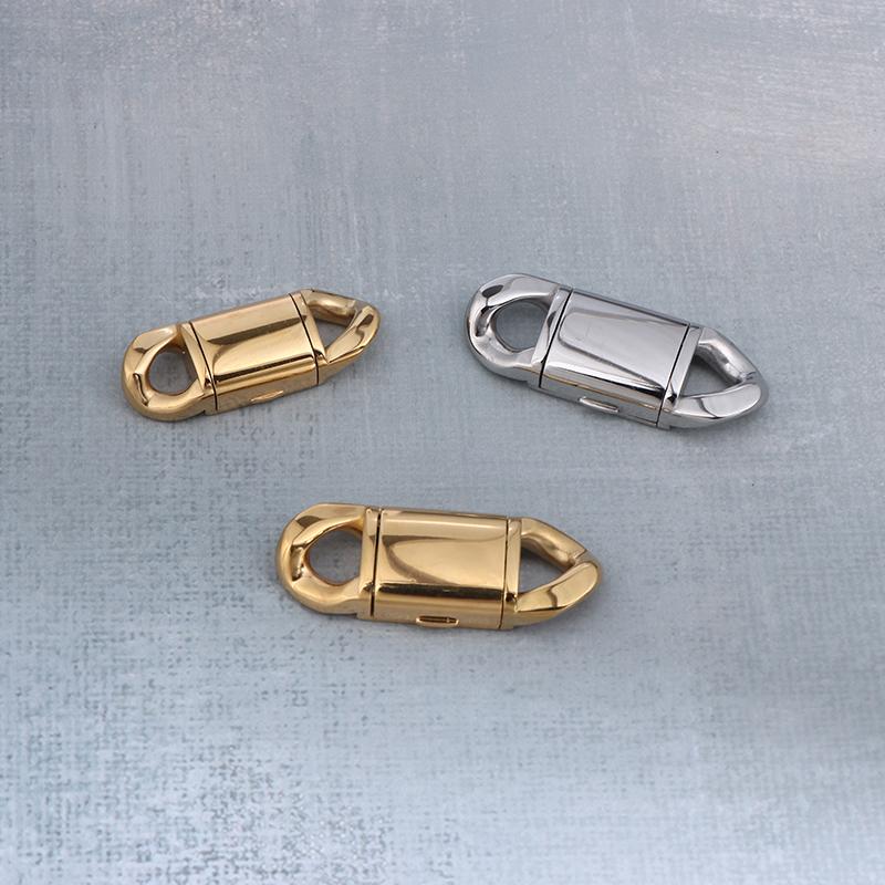 Edelstahl Cuban Link Kette Verschlüsse Schnalle Verbinder Für Hip Hop Kette Armband Halskette Schmuckherstellung Diy Zubehör