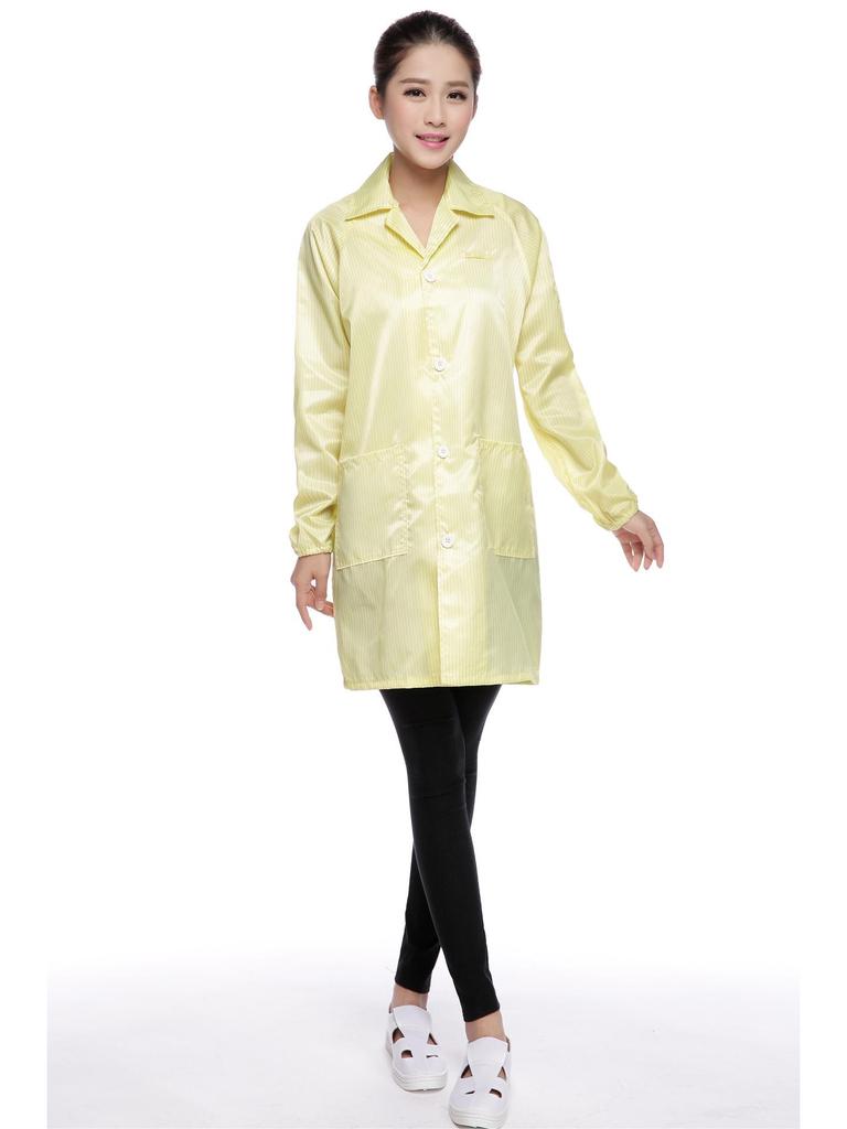 Anti-static Dustproof Long-sleeved Protective Cleanroom Workwear for Electronics