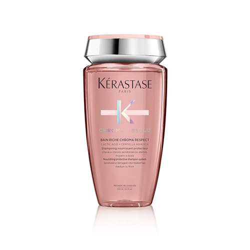 KÉRASTASE Chroma Protect Shampoo, Bain Riche, 250ml, Chroma Absolu, Verzorging voor Gekleurd Haar