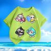 Children's Fashionable Egg-shaped Party T-shirt, Summer Casual Top for Boys and Girls