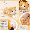 Homehalo Peluche Gatto - Peluche di Gatto Realistico, Super Carino, Morbido e Confortevole, con Perline Ponderate nella Pancia, Perfetto come Divertente e Elegante