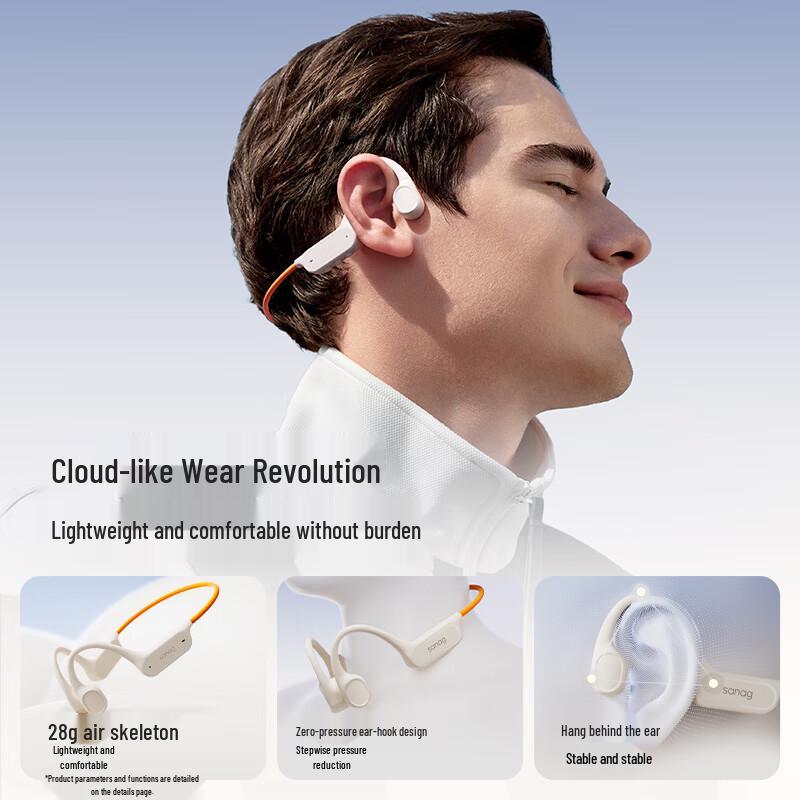 SANAG B33S Bone Conduction IP68 Waterproof Sports Headphones