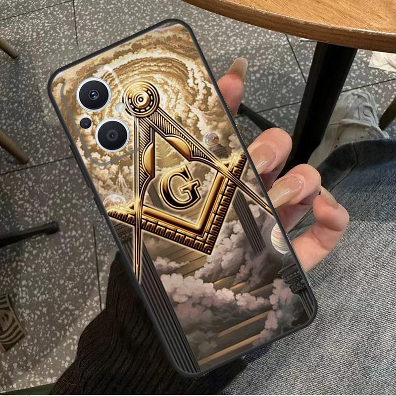 Freimaurer Logo Symbol Für OPPO Reno 14 13 12 11 10 Pro 8T 11F 12F 13F 14F 7 8 Lite OPPO Find X8 X6 X5 X9 Pro Hülle