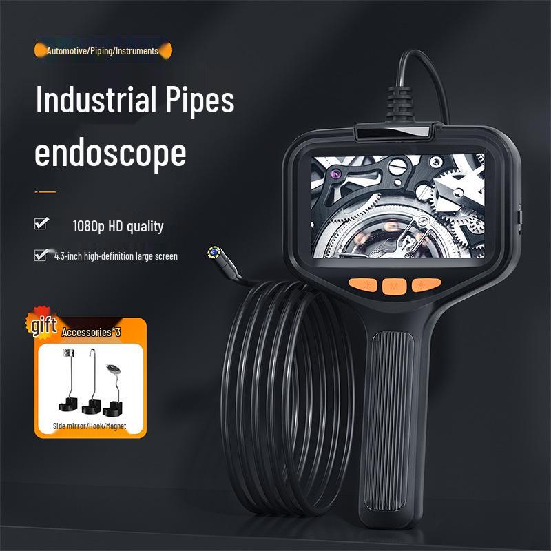 5.5mm HD Screen Handheld Car Detector, 8mm Lens Pipe Camera, Industrial Endoscope