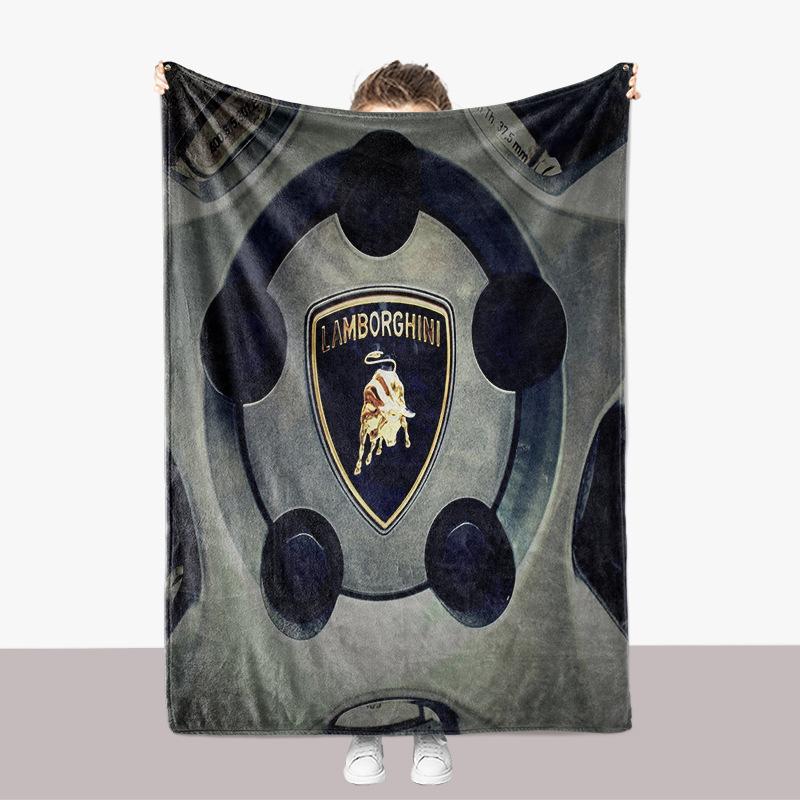 

Flannel Blanket 3D Printed Logo Four Season Soft Fluffy Quilt Blanket For Lamborghini Urus Huracan Aventador Premium Accessories 120-180cm
