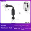 Aluminum Alloy Bent Ball Head Phone Holder for Motorcycle Rearview Mirror