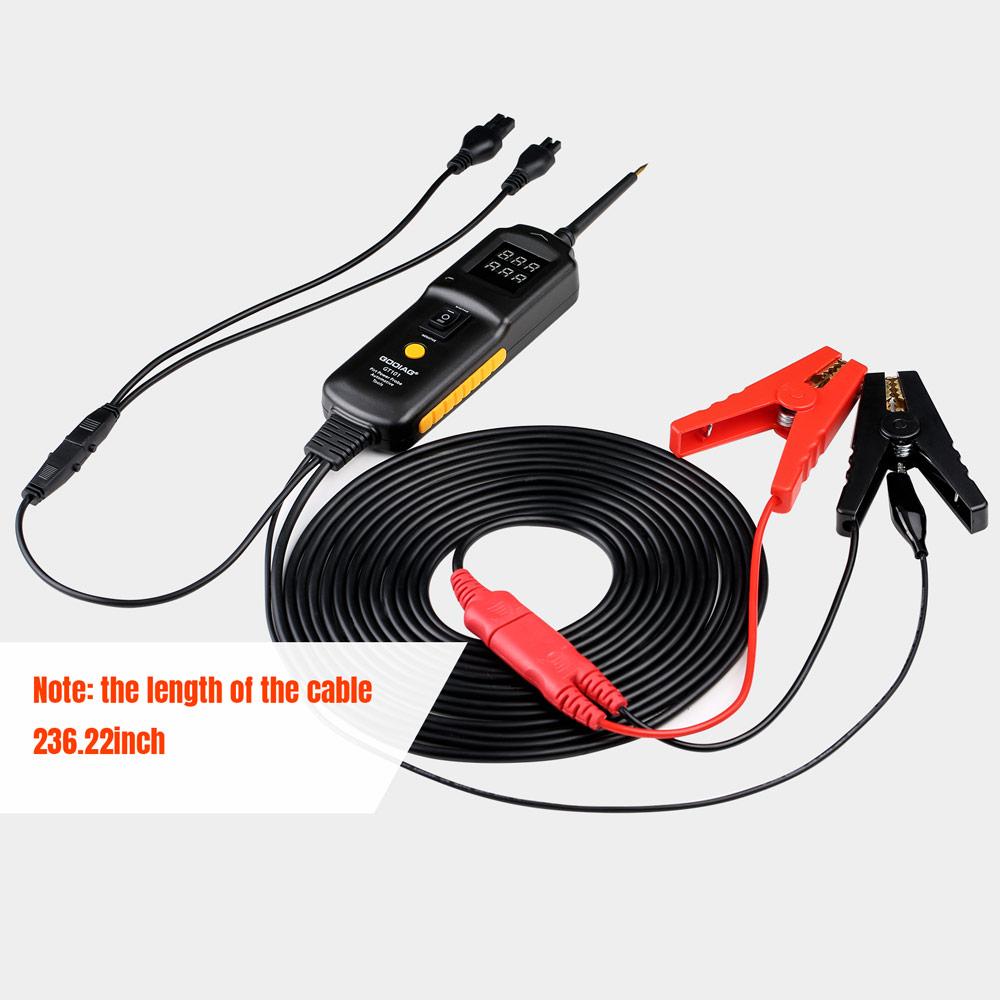 Multi Functions GODIAG GT101 PIRT Power Probe DC 6-40V Vehicles Electrical System Diagnosis Circuit Tester