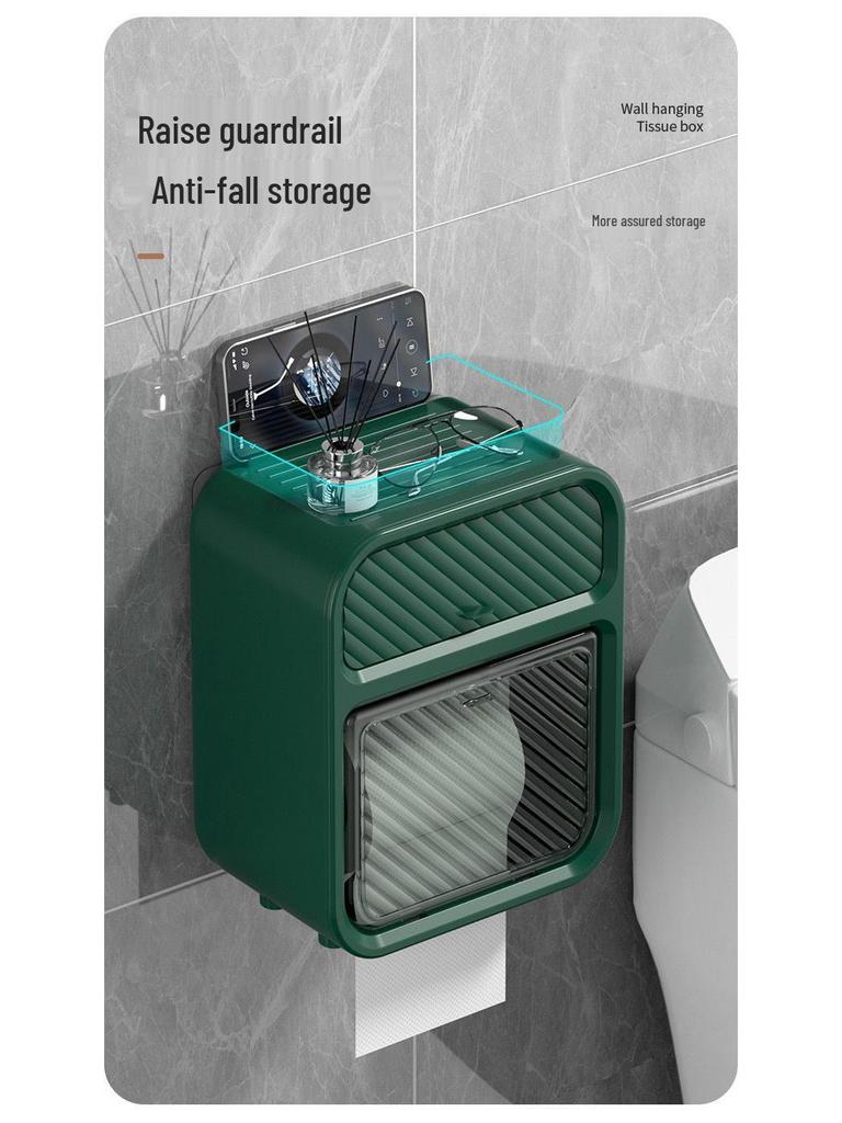 Luxuriöse Wandmontierte Doppelschichtige Badezimmer-Taschentuchbox