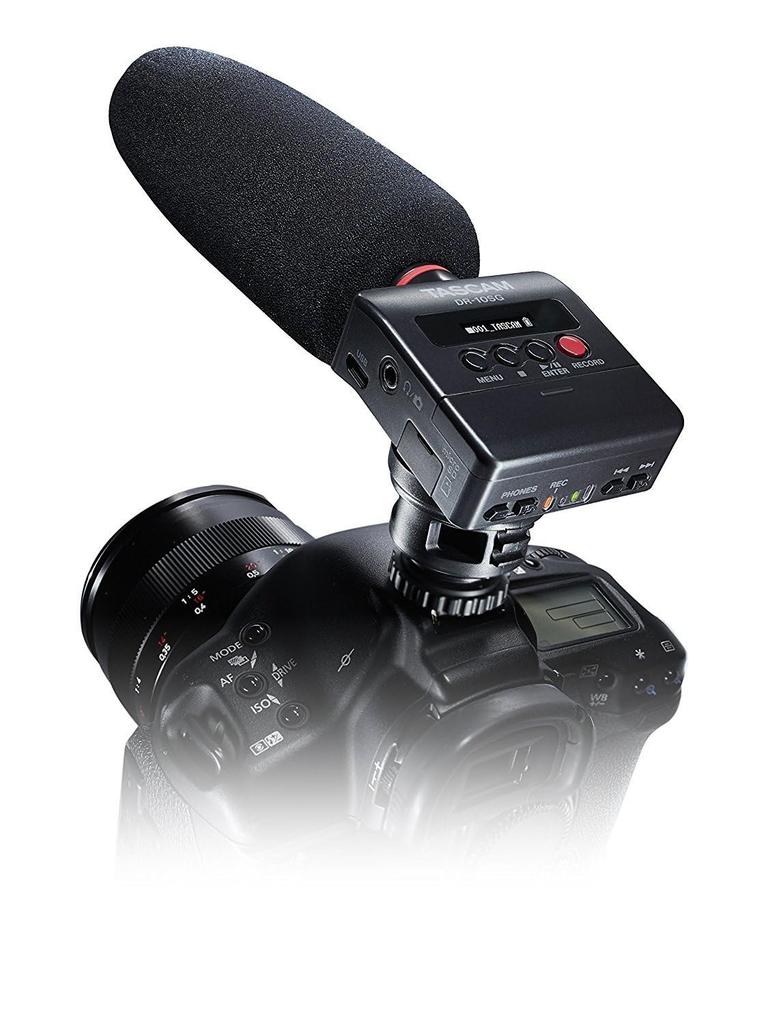 TASCAM Linear PCM Recorder for Cameras with Shotgun Microphone DR-10SG