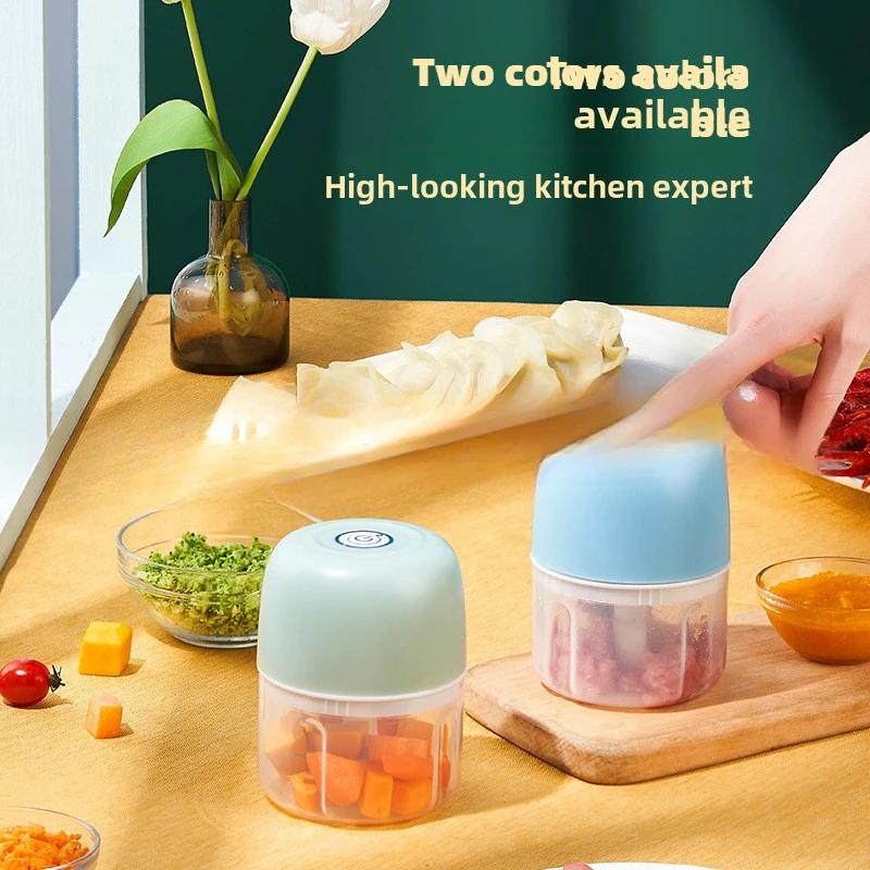 Elektryczna praska do czosnku Maszynka do czosnku bezprzewodowa Artefakt Mini krajalnica do czosnku