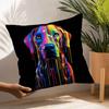 Animals Rainbow Dog Sea Otter Elephent Pillow Case Sofa Decorative Home Double-sided Printing Short Plush Cushion Pillow Cover
