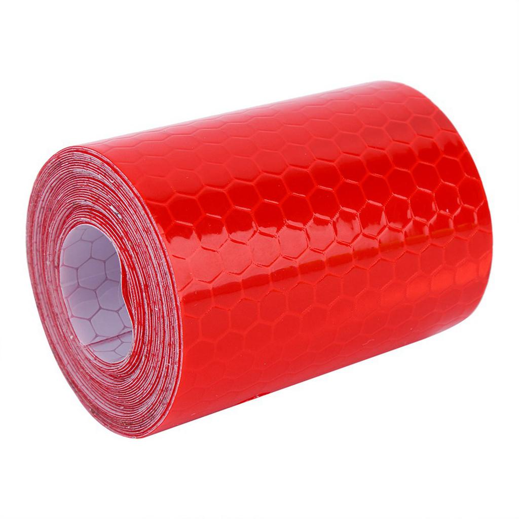 Reflective Warning Tape, Tape, Hazard Tape, 5 Cm X PVC Fluorescent Adhesive with 5 Colors, Red, Green, Blue, White, Yellow for Parking Spaces,