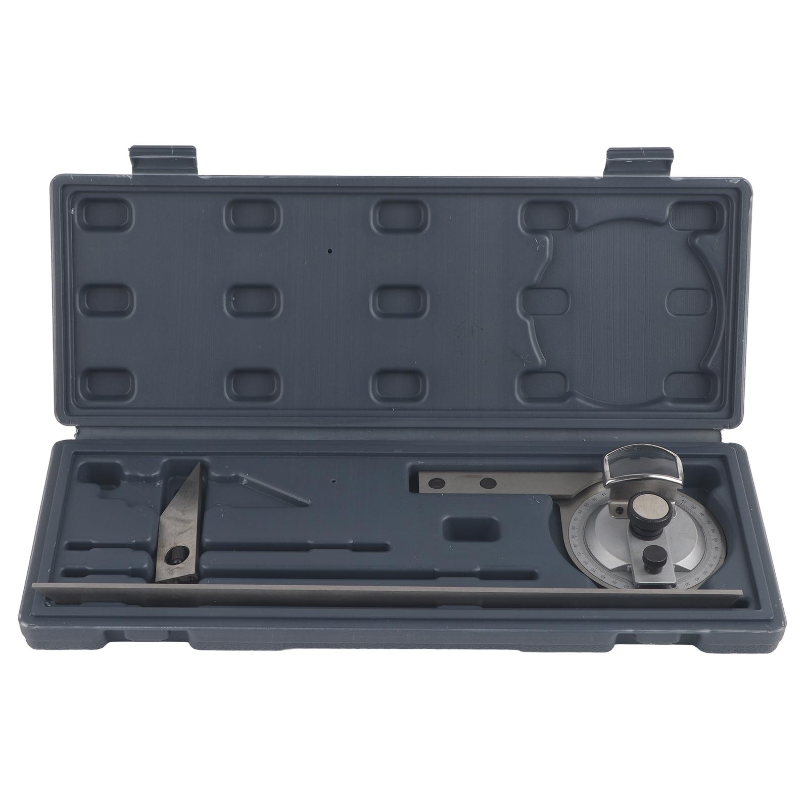 Bevel Protractor 0-360 Degrees Angle   Finder Measuring Ruler Tools