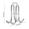 Haken für Duschtür, doppelseitig, stabiler Türhänger aus Metall, strapazierfähig, Handtuchhalter über der Tür, ohne Schlag