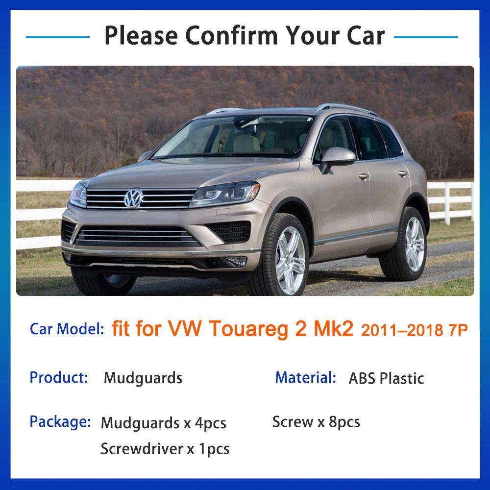 Pentru Volkswagen VW Touareg 2 Mk2 2011 2012 2013 2014 2015 2016 2017 2018 7P Apărătoare de noroi Fender Flare Mud Flaps Protect Splash
