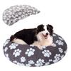 Removable Round Shape Pet Bed Cover For Dog Cats Waterproof And Machine Washable Polyester Fabric Soft Design