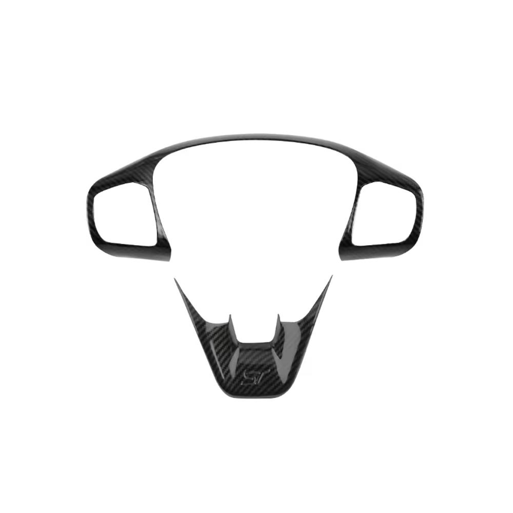 Car Steering Wheel Button Frame Cover Trim Interior Accessories For Ford Focus Kuga Escape 2019 -2022 Fiesta MK8 Bronco
