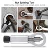 Rusty Nut Wrench Damaged Screw Separation 9-27mm Splitter Portable Manual Remover Spanner Steel Wrench Hex Extractor Car Tools