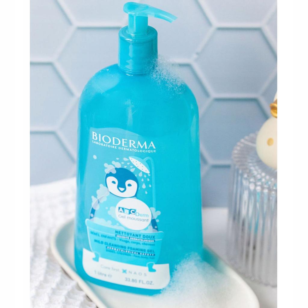 Bioderma Abcderm Gel Moussant Gel Lavant Pour Enfants Et Bébés 1000