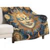 Sun and Moon Totem Digitalprinted Polyester Bedroom Velvet Flannel Cover Blanket Fleece Soft Sofa Cover Blankets for Beds