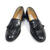 Vintage 80s-90s Mezlan Spain Tassel Loafers Moccasin Black 8.5 26.5-27.0(USED)