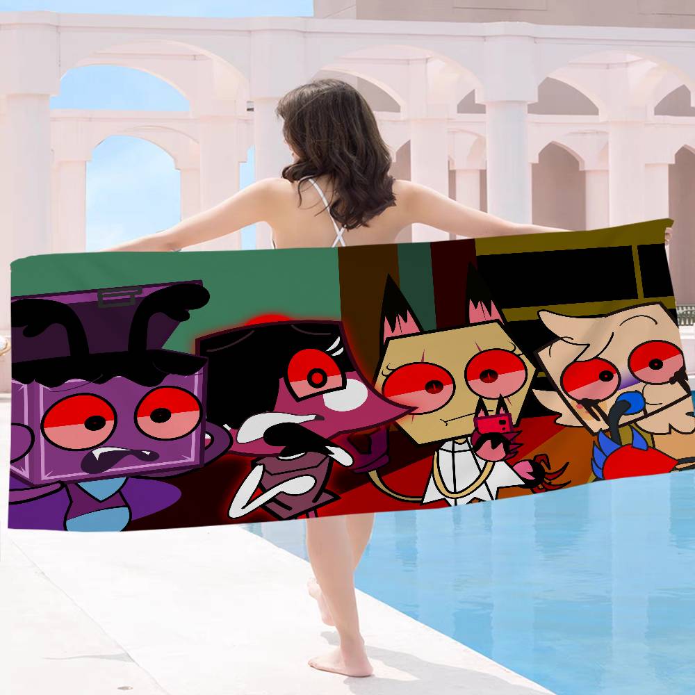 D-Dandys WorldS Cartoon Badetuch Mikrofaser Weich Wasserabsorbierend Atmungsaktiv Für Mädchen Kinder Dekorative Cartoon Strandtuch
