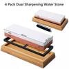 Local Stock Fast Shipping 4PCS Knife Sharpening Water Stone 1000/6000 Grit Kitchen Whetstone Sharpener