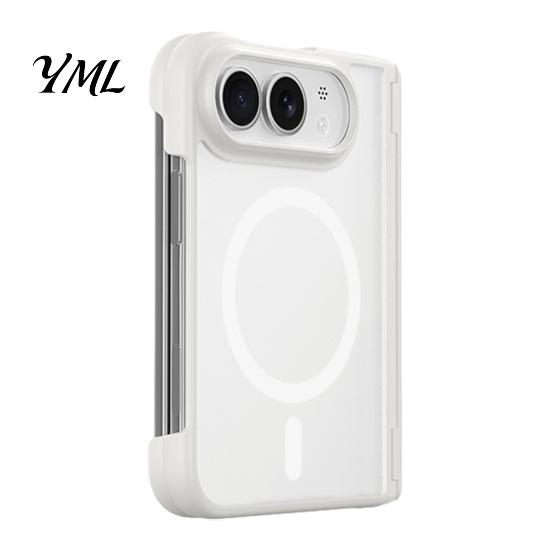 Hard PC Cellphone Cover Magnetic Phone Case for iPhone-Duo, Shockproof Folding Non Slip Protective Cover, Professional Mobile Shell, Accessories