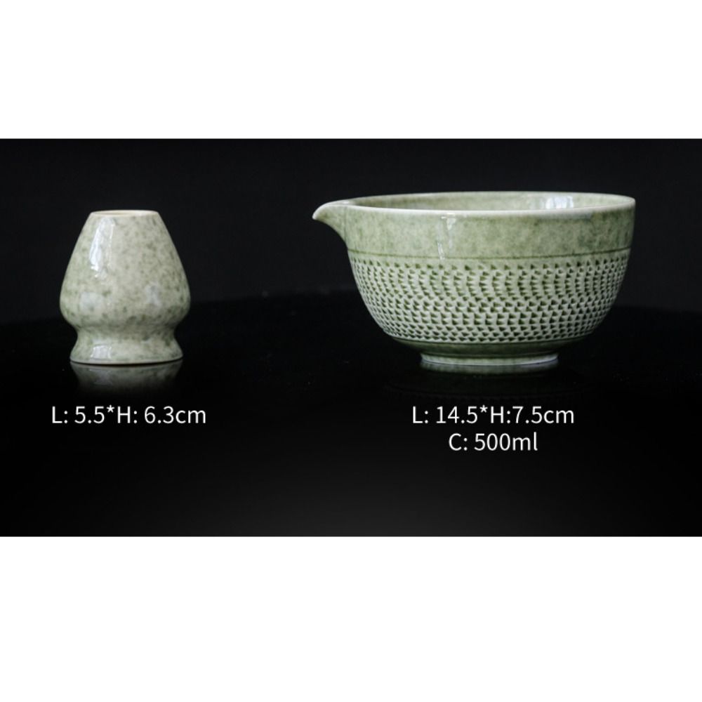 With Pouring Spout Tea Bowls Ceramic Matcha Making Tool New Matcha Bowl  Tea Lovers