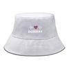 Bucket Hat With Norway Flag Print , Heart Wave Women's Cap Summer Unisex Candy Color Beach Hat