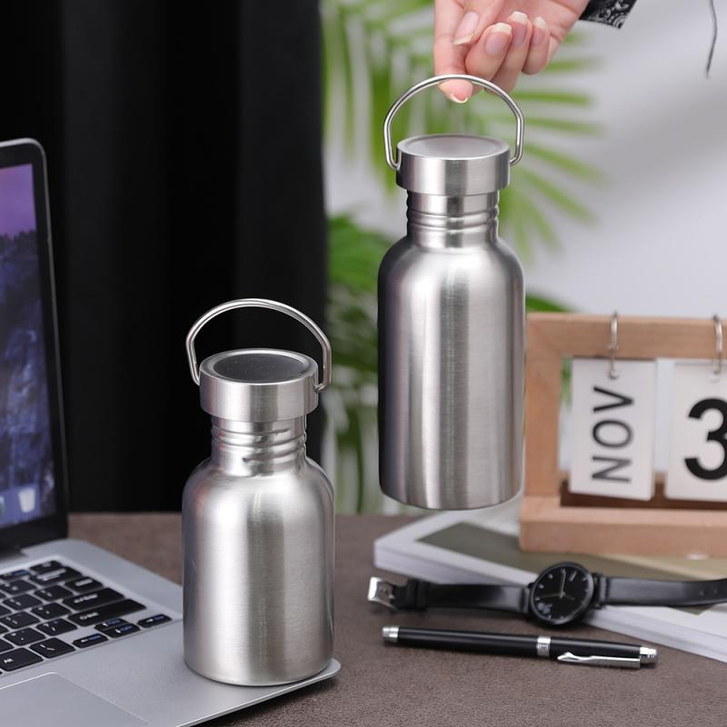 Portable Stainless Steel Water Bottle with handle 2000ml/1000ml/500ml Sports Flasks Travel Cycling Hiking Camping bicycle flask